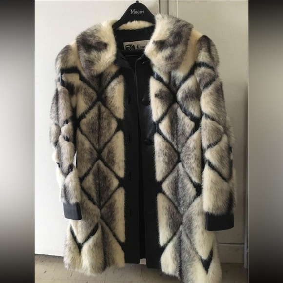 REAL leather & fur coat - Picture 1 of 5
